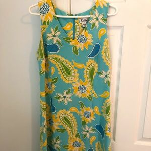 Lilly Pulitzer V-neck Silk Midi Dress